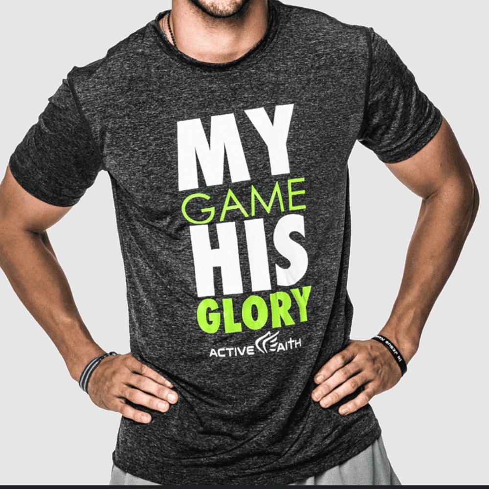 Active Faith “My Game Your Glory” Performance Active EasyDri Short Sleeve Shirt